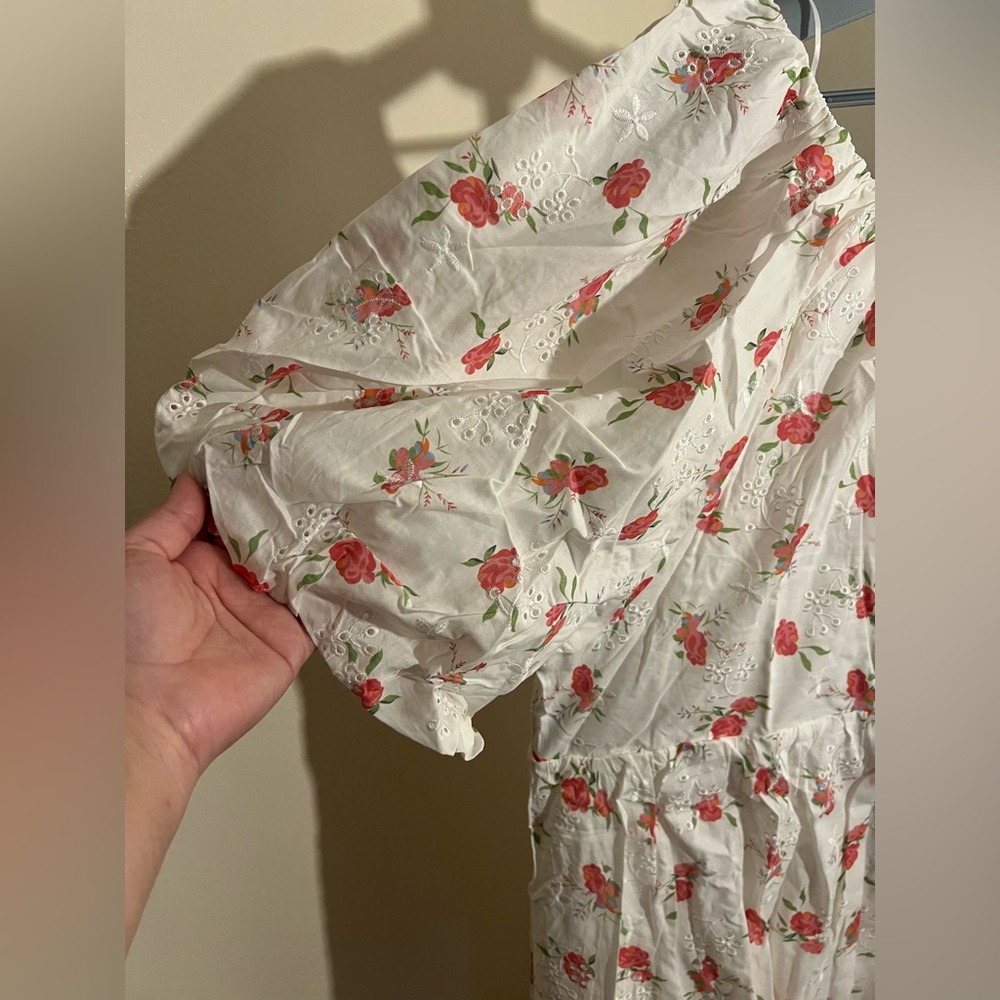 Plus Floral Embroidered Mini Dress- Endless Rose - Picture 7 of 11
